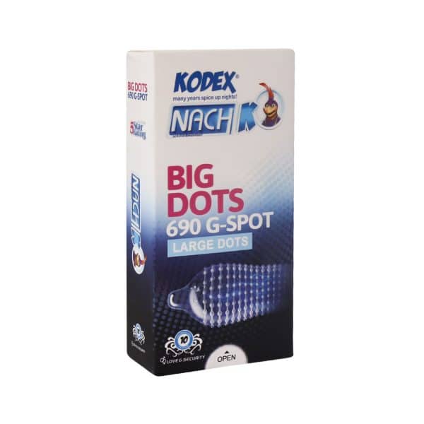 کاندوم خاردار کدکس مدل BIG DOTS بسته 10 عددی - Image 1
